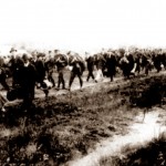 Recruits marching from railway to Blackboy Hill camp - August 1914 - Western Mail newspaper