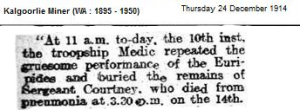 Kalgoorlie Miner - 24 December 1914