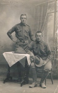 980 Cpl Daniel COCKING with mate Ernie FLYNN