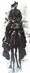 Cyril BOLLE at the Sphinx outside Cairo - Christmas 1914