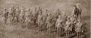 11th Battalion stretcher bearers in training prior to leaving Blackboy Hill c.a. Sept 1914